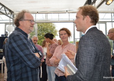 Ronald van Marlen (Timeli/Nanabio), Marina de Smit en Wouter Wezenbeek (allebei van Odin Foodcoop).