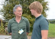 Michel Jansen (de KleinsteSoepfabriek) met Steven IJzerman van Udea. 